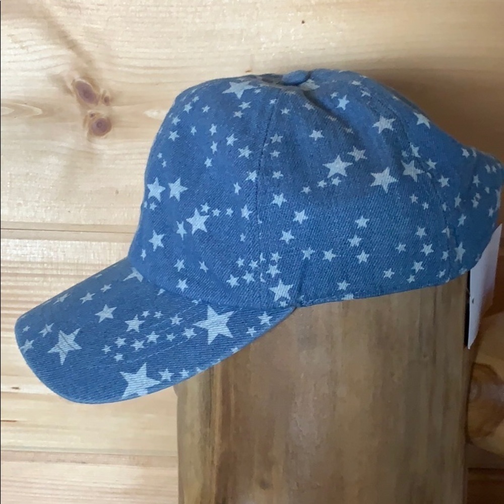 David & Young blue denim cap with stars OS / One Size New - Picture 3 of 9